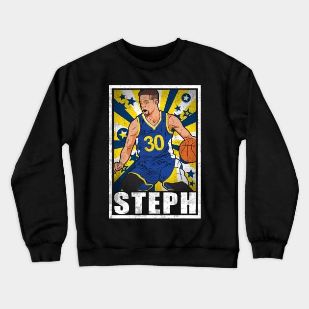 Curry Basketball Steph San Francisco 30 Legend Crewneck Sweatshirt by TEEWEB